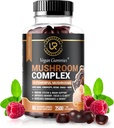 Mushroom Gummies | 10 Mushroom Supplement - 2500mg - Turkey Tail, Chaga, Reishi, Cordyceps & Lions Mane Organic Mushroom Extracts, Nootropic Brain Booster For Focus, Memory, Clarity, Energy | 60ct