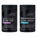Sports Research® Celular Energy Pack - L-Methylfolate 5-MTHF with Methyl B12 and Magnesium Glycinate Supplement Softgels