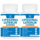 1200MG Liposomal Luteolin Supplement - Maximum Absorption, Antioxidant Boost for The Brain 120 Capsules