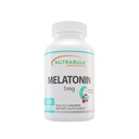 NutraBulk 1mg Melatonin - 1 mg Melatonin for Adults - Cherry Flavored Chewable Tablets - Fast Dissolve - Low Dose Non-Habit Forming Sleep Support - Made in USA -300 Count