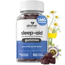 AKSHAR ayurveda – Sleep Gummies for Adults with Melatonin, Chamomile, Passionflower and Lemon Balm – 3mg Melatonin Gummies for Sleeping – Non-GMO Vegan Gluten Free Made in USA (60 Count)