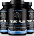 (3 Pack) Neuro Plus Capsules, Official Formula to Support Balanced Health & Wellness, All Natural Pills for Memory and Focus, Premium Neuro+ Review (180 Capsules)