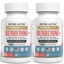 Swiss Activa+ Labs Organic Berberine Supplements 7-in-1 with BioPerine® | Ceylon Cinnamon, Turmeric, Ginger & Apple Cider Vinegar | Blood Sugar, Heart, Metabolism & Digestive Support | 60-Day Supply