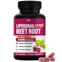 VPKIN Beet Root Capsules, 2555mg Beets Supplements for Nitric Oxide, for Heart & Circulation Support - Olive Leaf, Hawthorn Berry, Vegan, 120 Capsules (Pack of 1)
