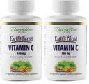 Paradise Herbs Earth's Blend Vitamin C with Nature's C and Adaptogens, Superfoods Base of Probiotics & Organic Alkalizing Greens, 90 Vegetarian Capsules (Pack of 2)