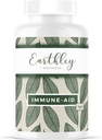 Earthley Wellness Immune-Aid Vitamin C Powder, Natural Immune Support with Camu Camu, Acerola Berry & Orange Peel, Antioxidants, Energy & Skin Health, 100% Pure, No Fillers (8oz)