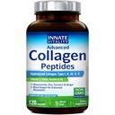 Innate Vitality Collagen Peptides for Women & Men, Biotin, Hyaluronic Acid, Turmeric, Keratin, Vitamin C, Niacinamide, Multi Collagen Peptides Type I, II, III, V, X for Skin, Hair, Nails, 120 Caps