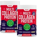 Multi Collagen Peptides w/Prebiotic + Probiotics + Type I, II, III, V, X + Hydrolyzed Collagen Powder w/Vitamin C+D3+B7+K2+E Hyaluronic Acid, Supports Skin Hair Nail Joint, Grass-Fed, Non-GMO (2)