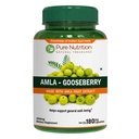 Pure Nutrition Amla Capsules (Indian Gooseberry) 1000 mg per Serving | 180 Veg Capsules | Amla Fruit Extract 500 mg + Powder 500 mg | Standardized Extract | Non-GMO Herbal Supplement