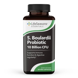 LifeSeasons Essentials S. Boulardii Probiotic - soutient la fonction immunitaire et la régularité digestive - favorise un doublage intestinal plus sain et plus fort - Digestion des facilités - Saccharomyces - 60 capsules