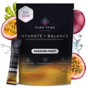 Instant Hydration Electrolytes Powder Packets with Magnesium & Salt – Zero Sugar Hydration Packets with 6 B Vitamins & Adaptogens – Passion Fruit Electrolyte Drink Mix – 30 Servings