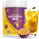 Electrolyte Powder – Zero Sugar Passionfruit Hydration Mix | 90 Servings | Keto, Vegan, Gluten-Free | Natural Electrolytes for Muscle Recovery, Energy, Immune Support | for Women, Runners, Athletes