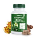 Rhodiola Rosea Supplement Organic, Premium Golden Root Adaptogens Capsules for Stress Relief, Mental Focus, Sustained Energy & Cognitive Performance, 60 Vegan Non-GMO Capsules