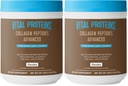 Vital Proteins Collagen Peptides Advanced, Hydrolyzed Peptides with Hyaluronic Acid and Vitamin C - Chocolate Flavor Powder, 24.7oz (Pack of 2)