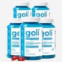 Goli Zero Sugar Ashwagandha Gummies, 60 Count Each (5 Pack, 300 Total) – with KSM-66, L-Theanine, Maca and Vitamin D - No Sugar Alcohols - Vegan, Keto-Friendly, Non-GMO