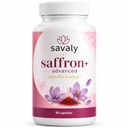 Savaly Saffron Plus, Saffron Botanical Capsule Formula with L-Theanine, Ashwagandha, Turmeric, Rhodiola & Black Pepper, Daily Wellness Routine for Adults, 90 Capsules