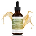 Wormwood Cleanse Liquid Drops with Black Walnut Hull, Clove & Soursop - Herbal Digestive Support Tincture for Gut Health, 2 fl oz - Non-GMO, Alcohol-Free, High Absorption Formula