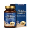 Puravita Magnesium Complex - Puravita 12 in 1 Magnesium Supplement with Glycinate, Citrate, Malate, Oxide, Taurat & More for Muscle, Nerve & Sleep Support, 120 Count