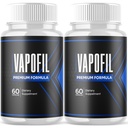 (2 Pack) Vapofil Capsules, Vapofil Pills for Men with All Natural Ingredients, Advanced Formula Men's Health and Wellness Support Pill, Maximum Strength Multivitamin Formula Supplement (120 Capsules)