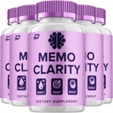 Memo Clarity Supplement Capsules – Memo Clarity Natural Blend Formula Focus Memory Support and Reviews (5 Pack – 300 Capsules)