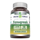 Amazing Formulas Fenugreek Seed Supplement | 610 Mg | 360 Veggie Capsules | Non-GMO | Gluten Free | Made in USA