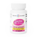 GeriCare Calcium 600mg - Vitamin D 10mcg Tablets - Bone Health - Nutritional Supplement, 60 Count (Pack of 1)