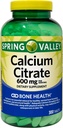 Calcium Citrate 600mg, 300 Tablets per Bottle, Bone & Joint Health (Pack of 1)