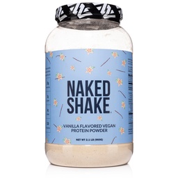 Naked Shake - Poudre de protéines de vanille - Secouez les protéines à base de plantes avec l'huile de Mct, sans gluten, sans soja, sans gmos ou édulcorants artificiels - 30 portions