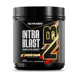 NutraBio Intra Blast Bcaa poudre amino supplément, électrolyte et mélange d'hydratation, intra, préentraînement et récupération musculaire, 20g Eaa Amino acides poudre, 5g Glutamine- New York Punch, 30 servir
