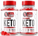 (2 Pack) True Keto ACV Gummies, True Keto Advanced ACV Supplement, Maximum Strength Keto Formula, Apple Cider Vinegar 1000MG, Keto Vitamins, All Natural ACV Gummy, Official Keto Reviews (120 Gummies)