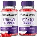 (Pack of 2 Belly Blast Keto + ACV Gummies, Belly Blaster Weight Loss Gummies, Keto ACV Gummies Reviews, Keto + ACV Gummies Gomitas (120 Gummies)