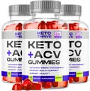 3 Pack - Keto Thrive ACV Gummies, Thrive Keto, Keto Thrive Gummies, Thrive Keto Gummies Apple Cider Vinegar Gummies 1050MG, 60 Gummies Per Bottle for 90 Days