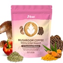 Slim Mushroom Coffee, Instant Coffee with Berberine, Cinnamon, Yerba Mate, Turmeric, & More for Skinny, Metabolism Boost - 30 Servings