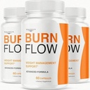 Dietary Supplement (3 Pack) Burn Flow Capsules - Official Burn Flow Loss Capsules Premium Supplement Support Healthy Digestion, BurnFlow Pills Advanced Formula for Overall Health & Wellness