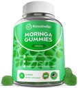Rosabella Moringa Gummies – Moringa Leaf Extract 1000mg Equivalent Per Serving – Natural Energy & Balance – Non-GMO, Gluten-Free Superfood Gummies for Women & Men – 30 Count