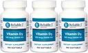 Vitamin D3 5000 IU Softgels by Reliable 1 | High Potency Vitamin D Supplements for Women and Men | Supports Teeth and Immune System | 100 Softgels per Bottle, 3 Bottles