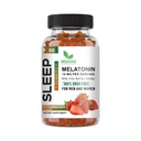 Mishas Nutraceuticals Melatonin Sleep Support Gummies for Adults, 10 mg Melatonin Supplement, 60 Strawberry Flavor Gummies, Provides Up to 30 Days of Restful Sleep