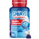 The Smurfs Kids Multivitamin Gummies with 15 Daily Vitamins and Minerals for Growth & Development | Made with Real Fruit in a Smurf Berry | Delicious, Doctor Developed & Non-GMO Formula | 100 Gummies