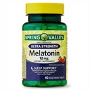 Melatonin Ultra Strength 12mg - Melatonin with 60 Tablets, Strawberry Flavor Melatonin, Fast-Dissolve Melatonin 12mg, Sleep Melatonin Support for Adults