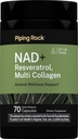 Piping Rock NAD Resveratrol Supplement | Plus Collagen | 70 Capsules