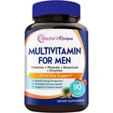 Doctor's Recipes Multivitamin for Men, Comprehensive Daily Multivitamin, Includes Lycopene, Saw Palmetto, Vitamins A, B6, B12, C, D, E, Zinc & More, Heart, Energy, Prostate & Immune Health, 90 Tablets