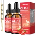 2 Pack GLP-1 Supplement, 16-in-1 GLP-1 Liquid Drops with Berberine, Ceylon Cinnamon, Green Tea, Chromium & Resveratrol, Naturally GLP 1 Support for Metabolism, Gut Digestion, Stawberry Flavor, 4 Fl Oz