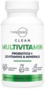 Type Zero Multivitamin Capsules (120 Capsules) (1300 mg) - with Probiotics + 22 Vitamins and Minerals, GMO-Free