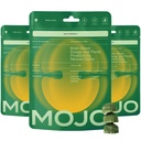 Mojo Focus Gummies Extra Strength with Lion's Mane Mushroom, Cordyceps & Panax Ginseng, Mushroom Gummies Brain Supplement for Adults, Memory/Energy Support, Mental Clarity, Vegan Yuzu Lime (3 Pack)