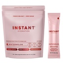 Instant Hydration Sugar Free Electrolytes Powder Packets - Watermelon Electrolyte Drink Mix & Travel Essentials - Post Workout Recovery, Brain Health, Muscle & Tissue Support - 20 Sticks