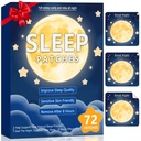 72 Sleep Patches for Adults Extra Strength, All-Natural Deep Sleep Support with Valerian, Melatonin & Magnesium, Gentle Night Comfort Sleeping Patches for Women & Men, Wake Up Refreshed-FNT