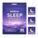 Adelbras Sleep Patches for Adults, Upgraded All-Natural Ingredients, Fast-Acting Melatonin & Valerian, Long-Lasting Night Comfort Sleep Aids for Men & Women