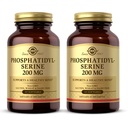 Solgar Phosphatidyl-Serine 200 mg, 60 Softgels (Pack of 2) - Premium Brain Health Supplement, Supports a Healthy Mind & Cognitive Function - Gluten Free, Dairy Free - 60 Servings
