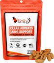 VITINITY Lung Cleanse Respiratory Immune Support Supplement,25+Key Ingredient Lung Health Detox for Breathing, Asthma, Seasonal Allergy Tablet(15 Day)