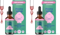 JoySpring Potty Wise – Gentle Digestive Support for Kids – Promotes Healthy Digestion with Senna & Elderberry – Vegan, Gluten-Free, Sugar-Free (2 fl oz) 60 Servings (Pack of 2)